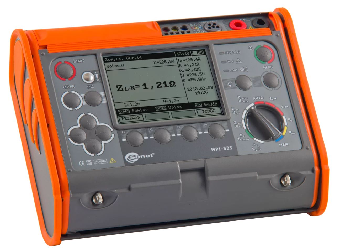 Wielofunkcyjny miernik parametrów instalacji elektrycznych MPI-525