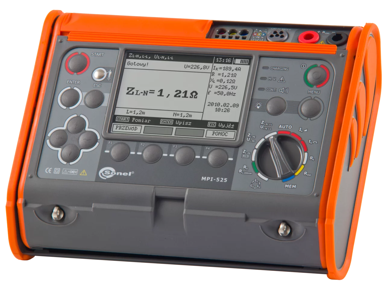 Wielofunkcyjny miernik parametrów instalacji elektrycznych MPI-525-2