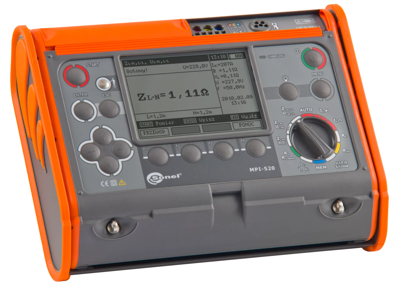 Wielofunkcyjny miernik parametrów instalacji elektrycznych MPI-520 Start