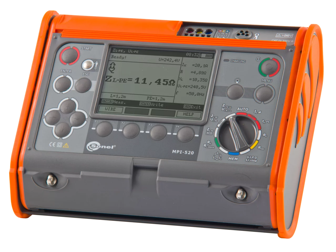 Wielofunkcyjny miernik parametrów instalacji elektrycznych bez akcesoriów do pomiaru uziemień MPI-520 Start-1