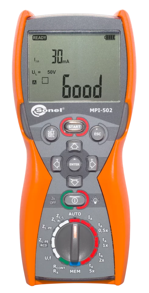 Wielofunkcyjny miernik parametrów instalacji elektrycznej MPI-502