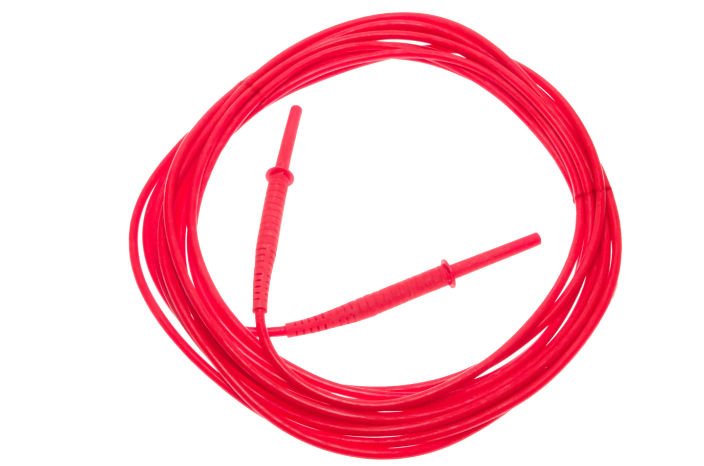 Przewód 10 m czerwony 11 kV (wtyki bananowe) 