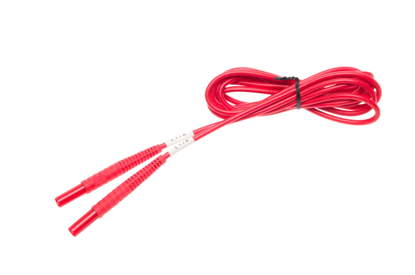 Przewód 2,2 m czerwony 1 kV (wtyki bananowe)