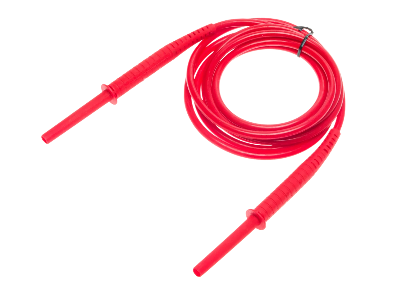 Przewód 3 m czerwony 11 kV (wtyki bananowe)