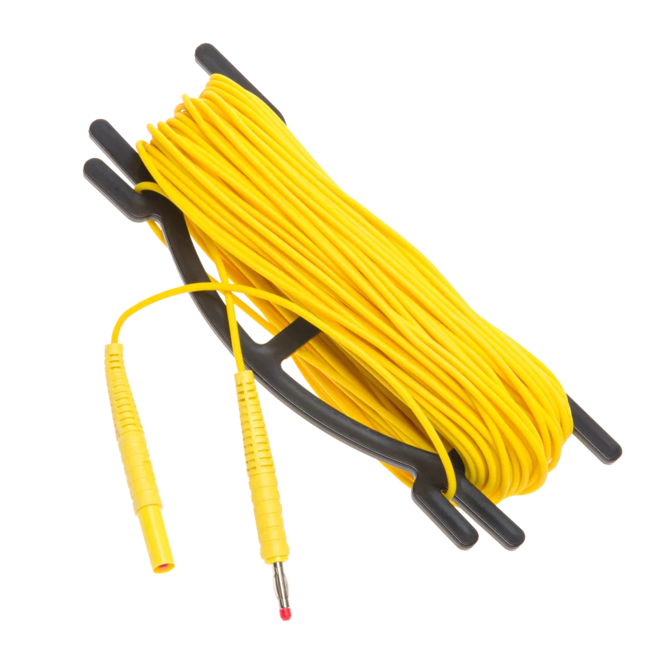 Przewód 30 m żółty do pomiaru uziemień na nawijaku