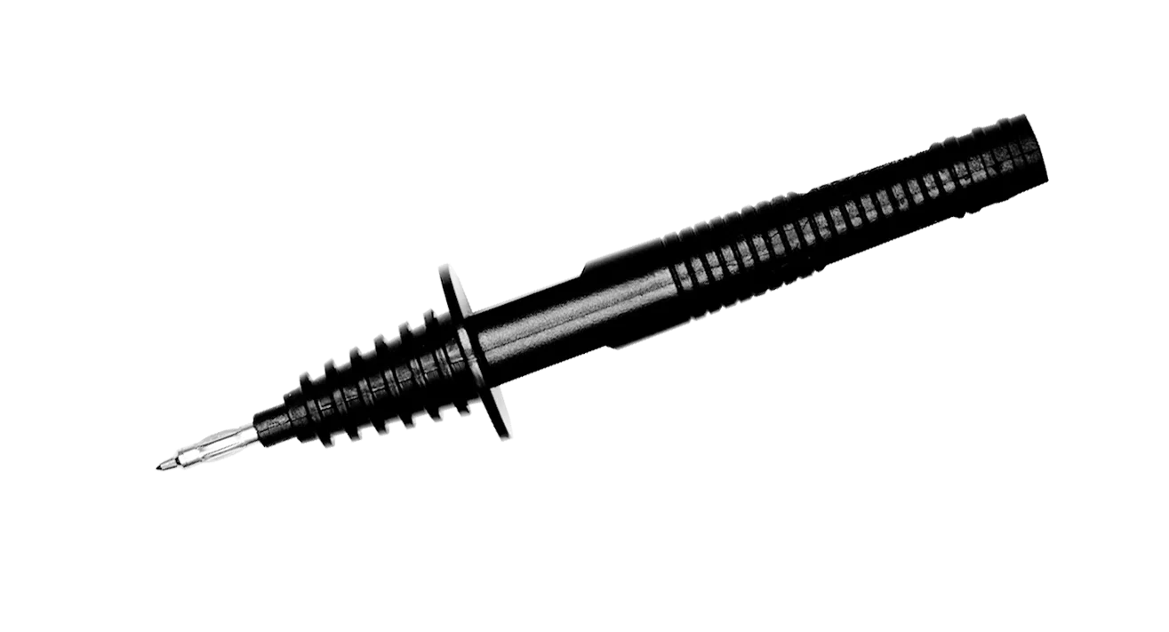 Sonda ostrzowa czarna CAT II 1000 V (gniazdo bananowe) 