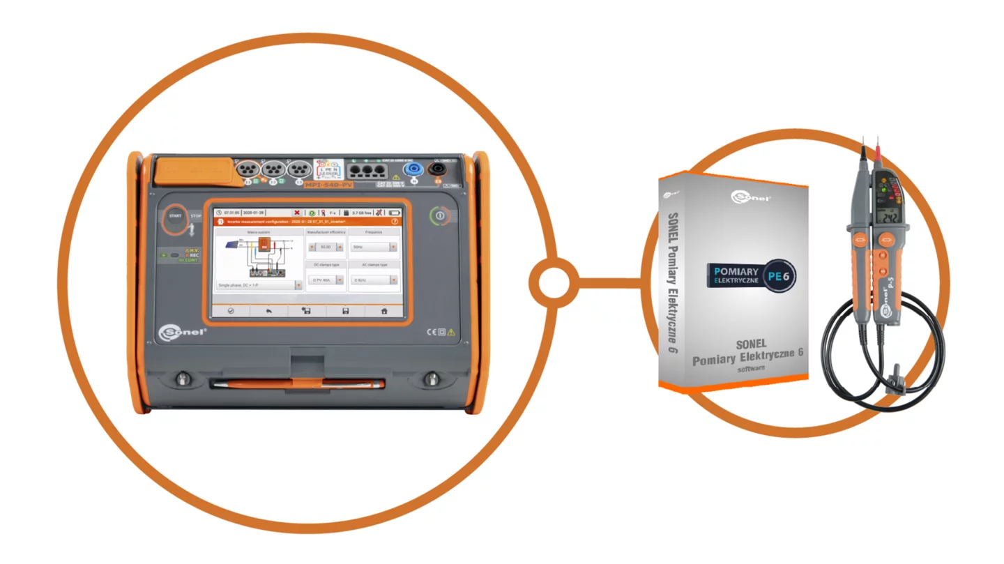 Product: MPI-540-PV SOLAR MIERNIK PARAMETRÓW INSTALACJI ELEKTR.+CMP-1015 + LICENCJA SPE6