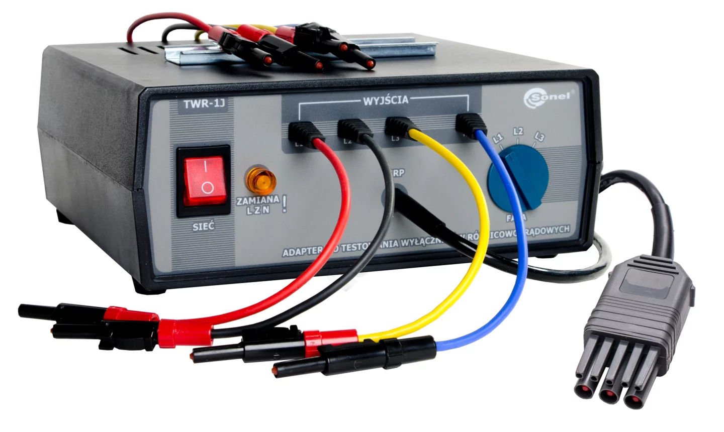 Adapter zur Prüfung von Fehlerstromschutzschaltern TWR-1J