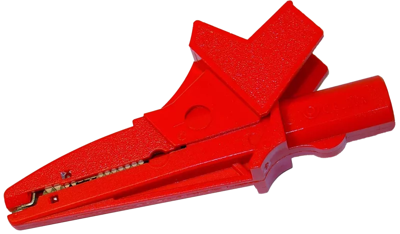 K-02 'Krokodil'-Klemme; rot 1 kV 20 A