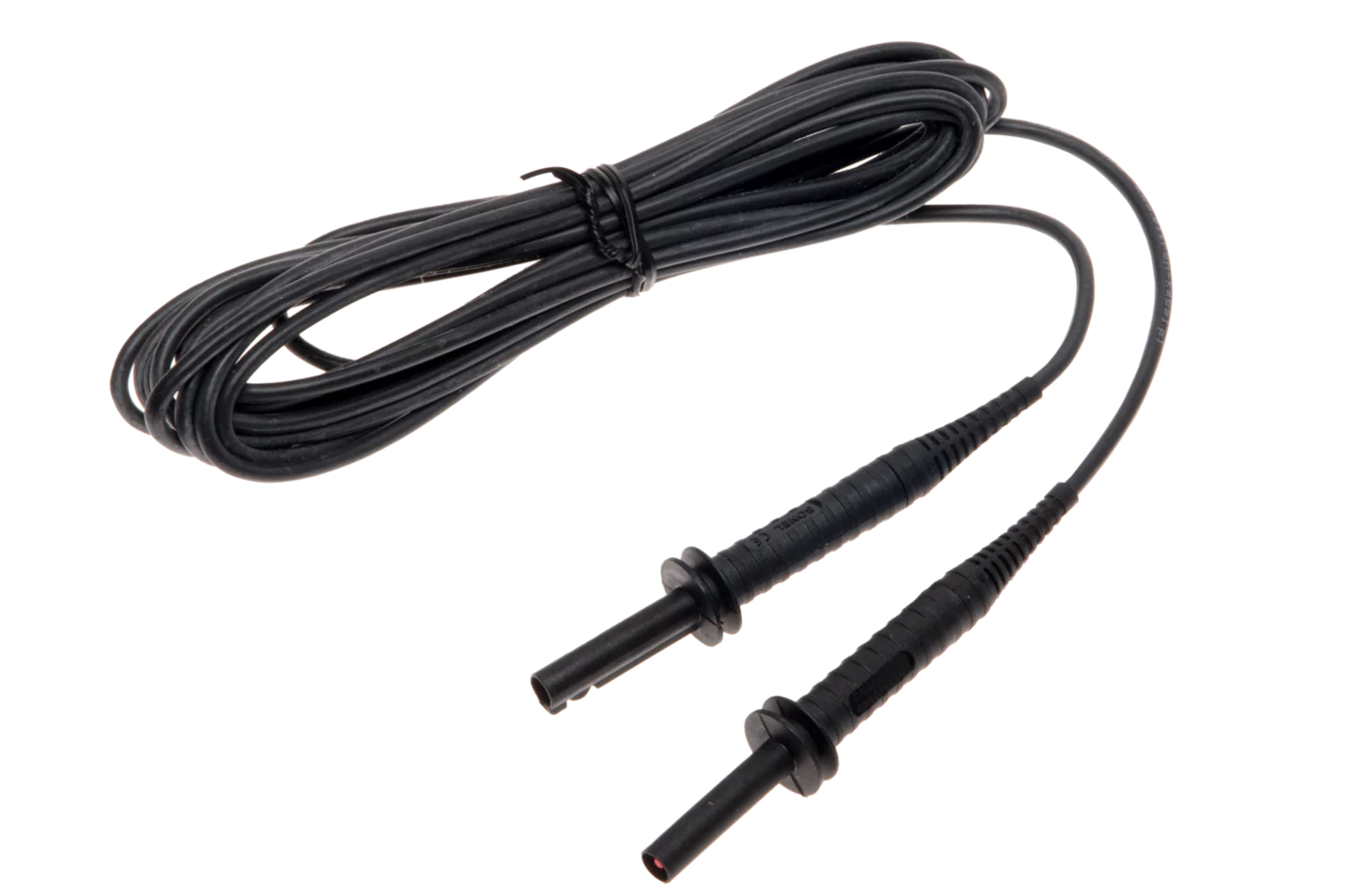 Prüfleitung mit "Bananen"-Stecker; abgeschirmt, 5 m; 5 kV; schwarz-thumbnail