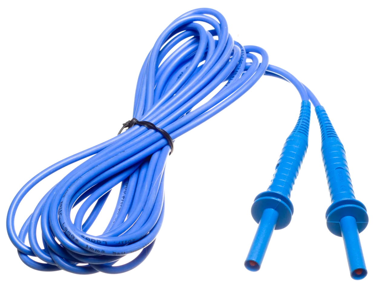 Prüfleitung mit "Bananen"-Stecker; 5 m; 5kV; blau-thumbnail