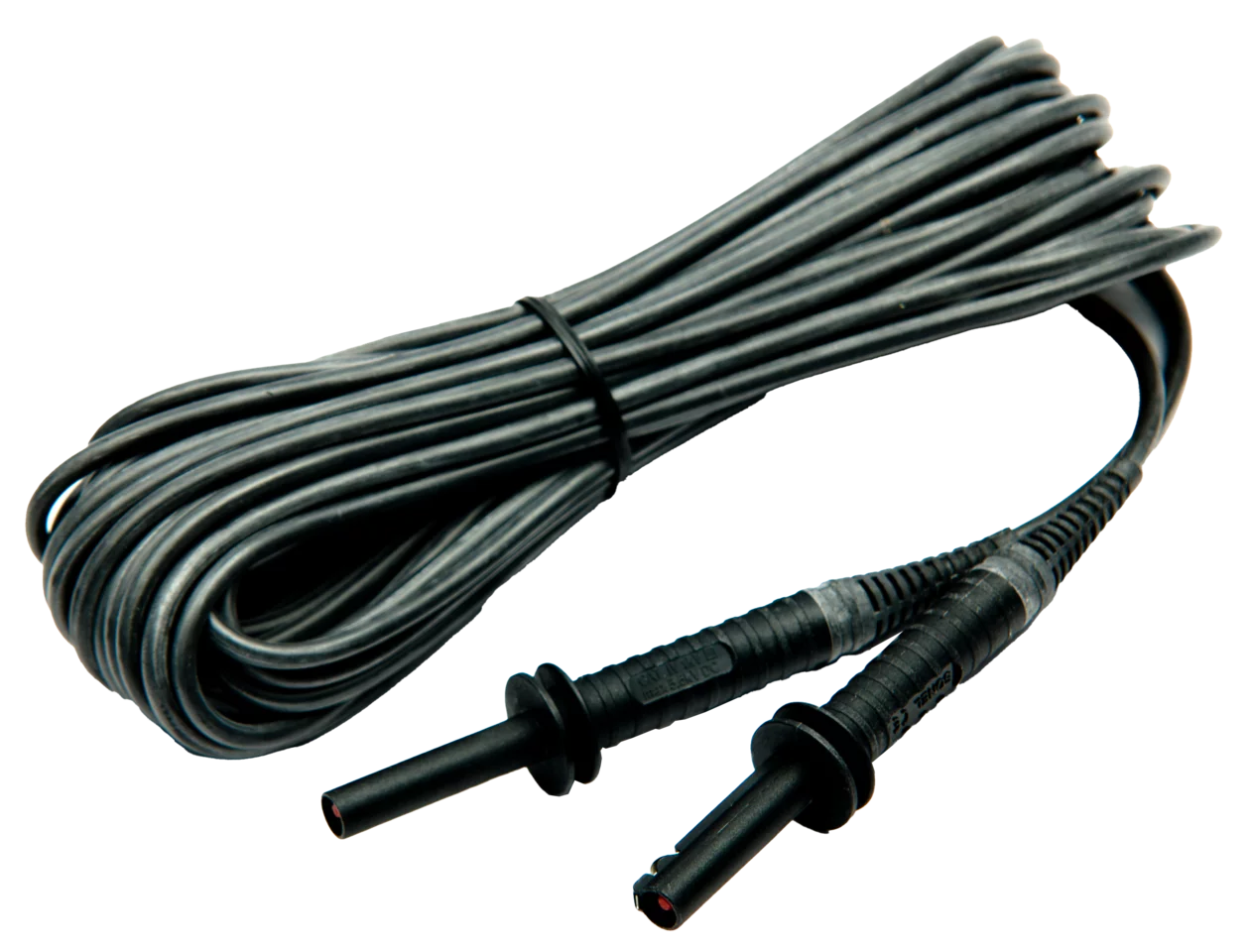Prüfleitung mit "Bananen"-Stecker; abgeschirmt, 10 m; 5 kV; schwarz-thumbnail