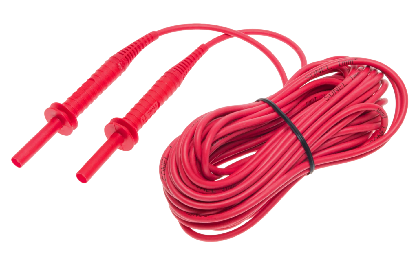 Prüfleitung mit "Bananen"-Stecker; 10 m; 5kV; rot-thumbnail