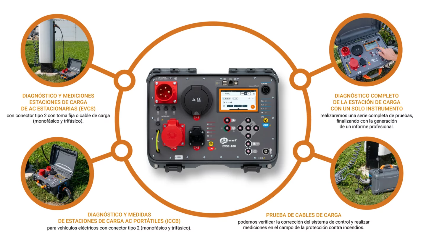 Multifunktionales Prüfgerät zum Testen von Kfz-Ladestationen EVSE-100-11-thumbnail