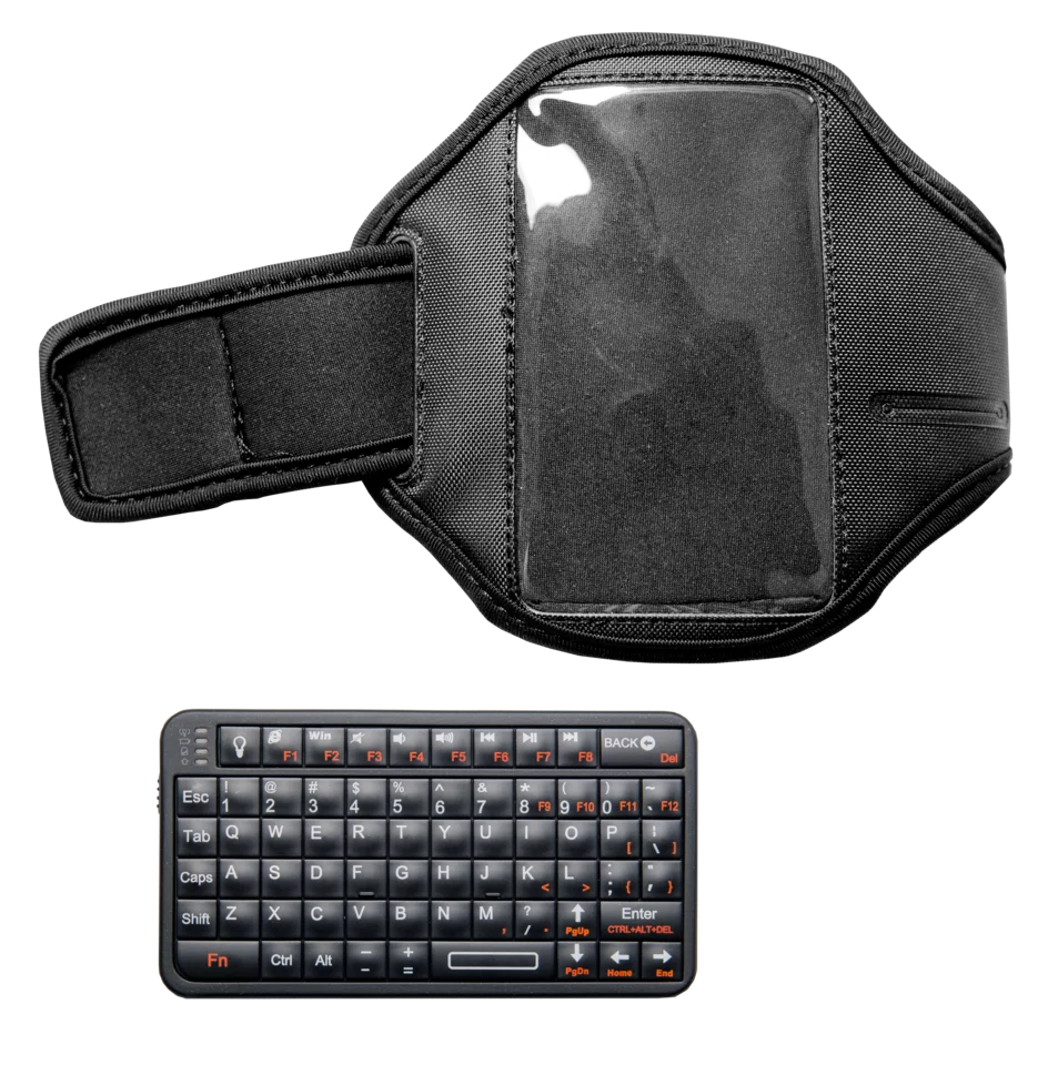 Miniteclado bluetooth con funda para el brazo-thumbnail
