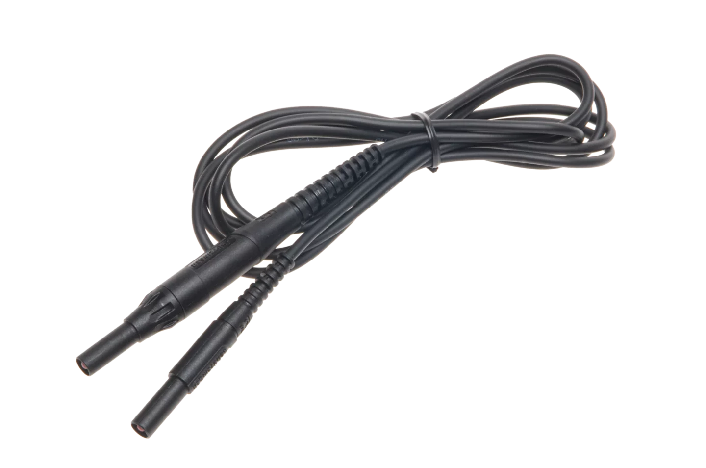 Cable 2,0 m negro CAT IV 1000 V (conectores tipo banana con fusible de 10 A)-thumbnail