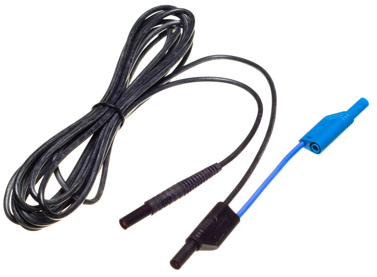 Cable 5,0 m negro 1 kV (conectores tipo banana, blindado)-thumbnail
