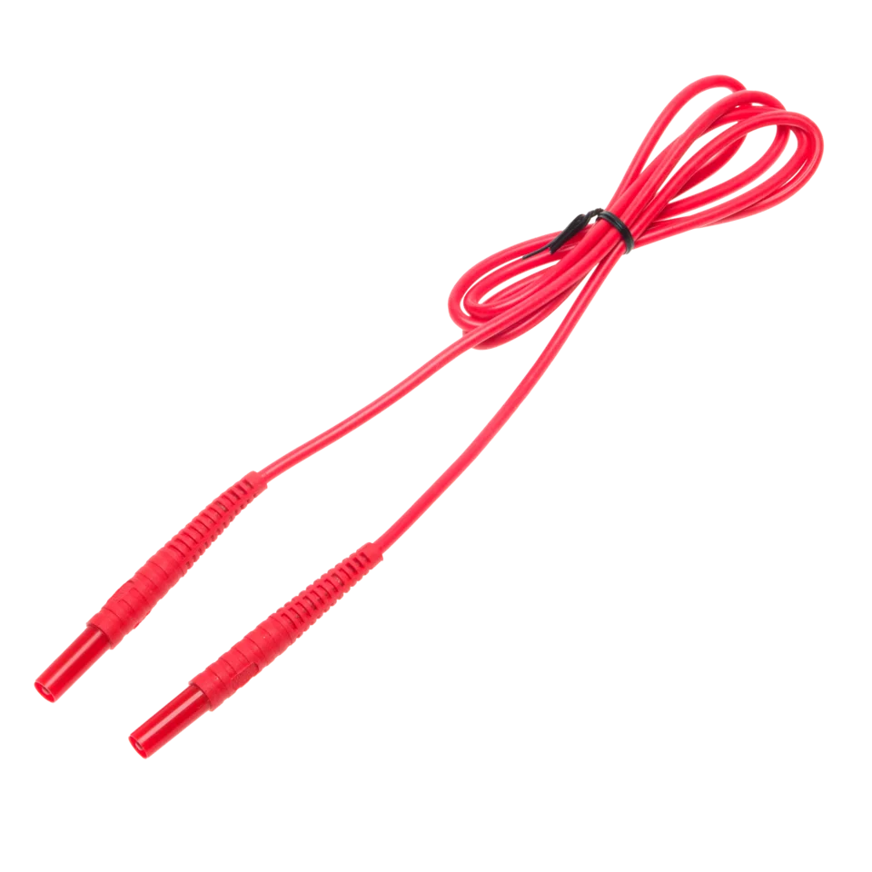 Cable 1,2 m rojo 1 kV (conectores tipo banana)-thumbnail