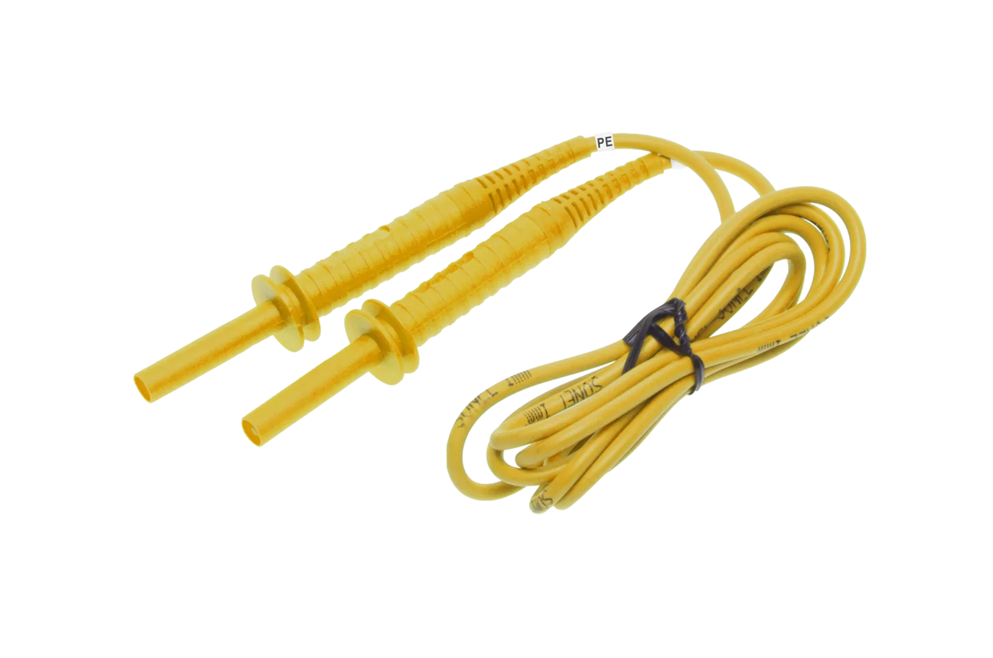 Cable 1,2 m amarillo 5 kV (conectores tipo banana, "PE")-thumbnail