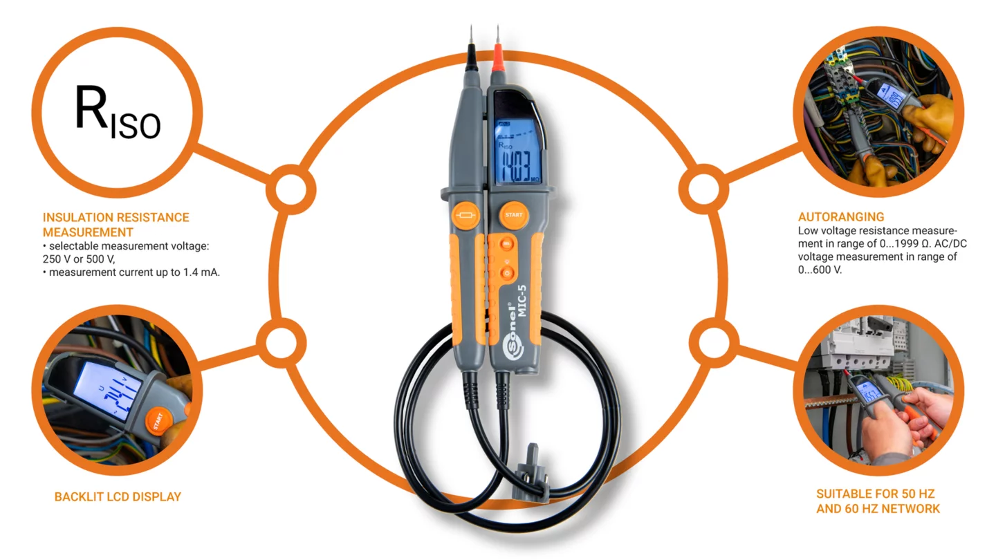 Medidor de resistencia de aislamiento MIC-5-9-thumbnail