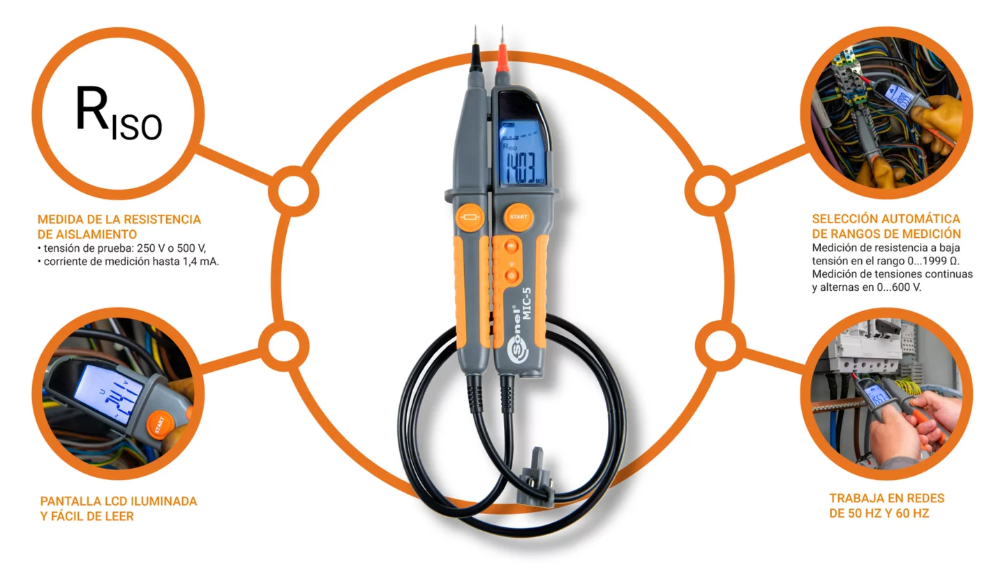 Medidor de resistencia de aislamiento MIC-5-11-thumbnail