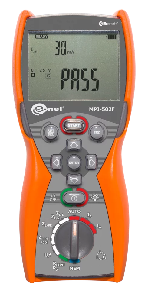 Wielofunkcyjny miernik parametrów instalacji elektrycznej MPI-502F