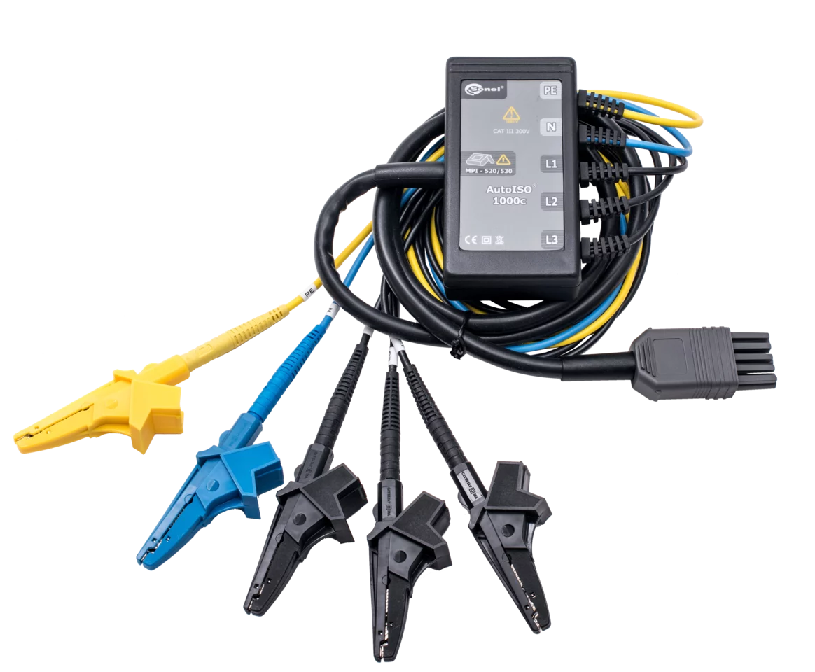 Miernik parametrów instalacji elektrycznych z adapterem MPI-530 + AutoISO-1000C-3