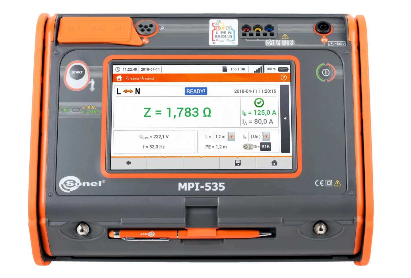 Wielofunkcyjny miernik parametrów instalacji elektrycznych MPI-535-1
