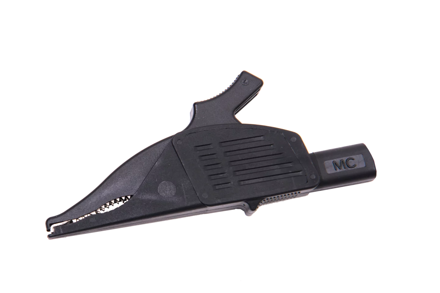 Crocodile clip, black, 1 kV, 32 A K-03