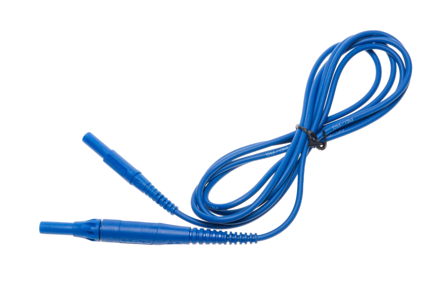 Test lead 2 m CAT IV 1000V (banana plugs, fused 10 A) blue