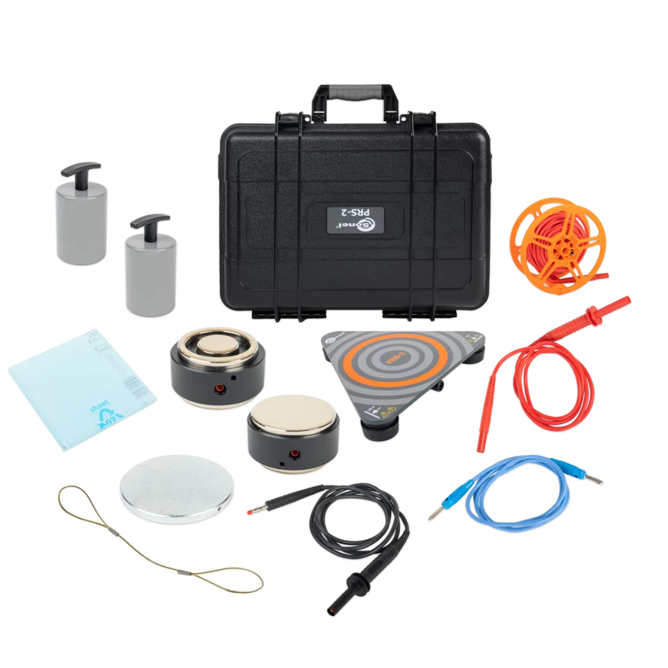 Kit for measuring resistance in  zones with ESD protection with space for meter PRZ-2 MIC