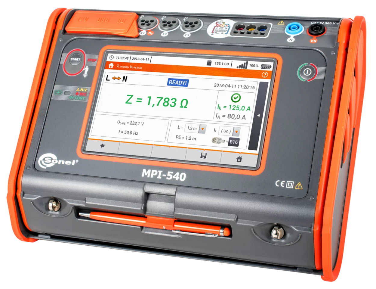 Multi-function meter of electrical system parameters without flexible coils MPI-540 Start-2