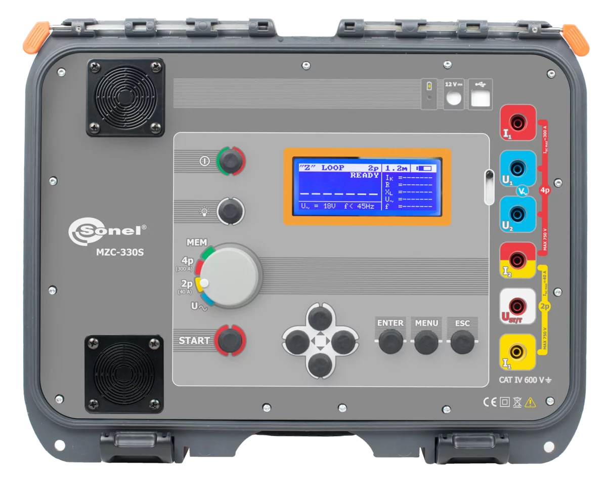 High-Current Fault Loop Impedance Meter MZC-330S