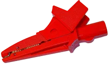 K-02 Clip a coccodrillo rosso 1 kV 20 A