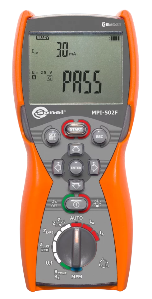 Tester multifunzione dei parametri delle installazioni elettriche MPI-502F