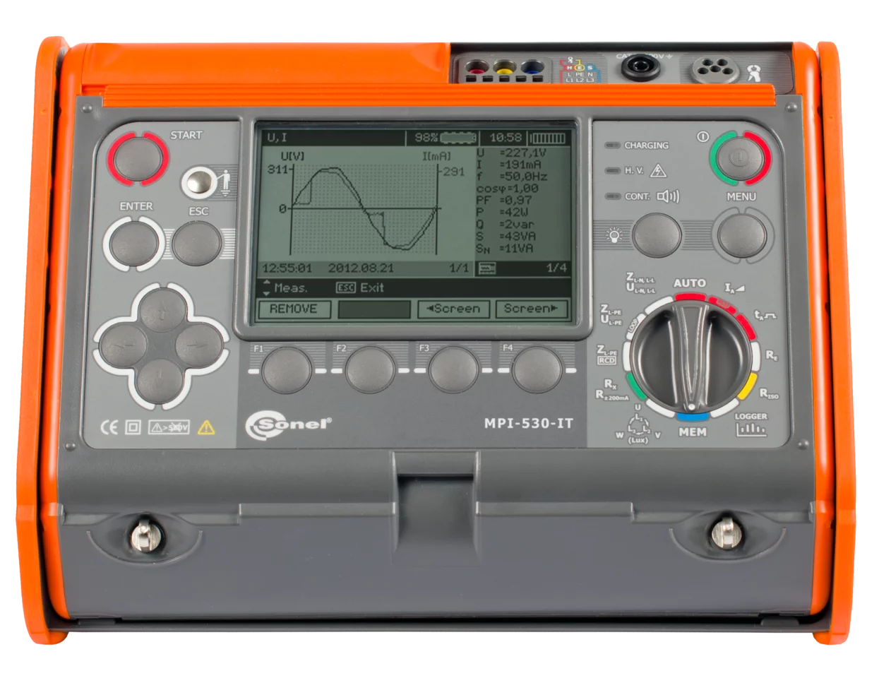 Tester multifunzione dei parametri delle installazioni elettriche MPI-530-IT