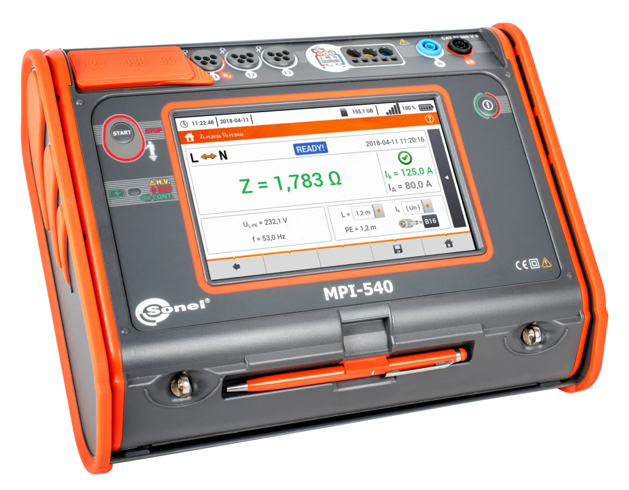 Multi-misuratore dei parametri delle installazioni elettriche e adattatore  MPI-540 + EVSE-01