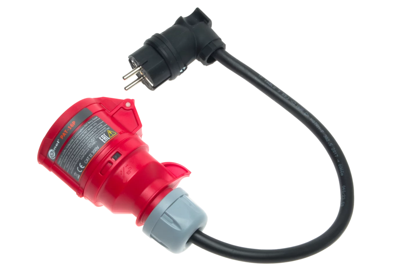 Three-phase socket adapter 16 A for PAT (5P)-thumbnail