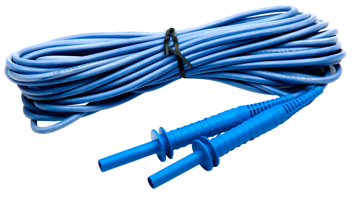 Test lead 10 m 5 kV (banana plugs) blue