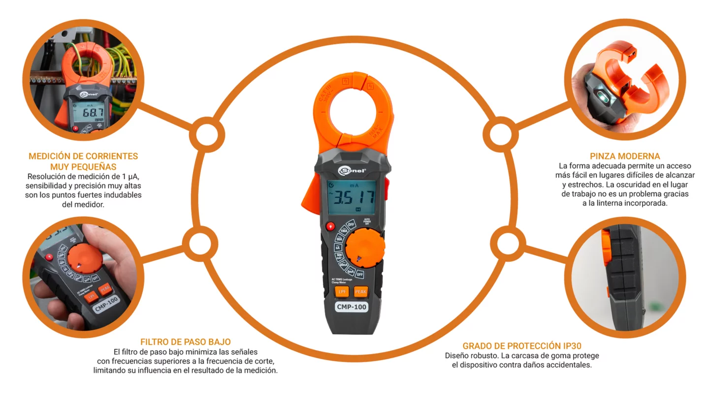 Leakage current digital clamp meter CMP-100-8-thumbnail