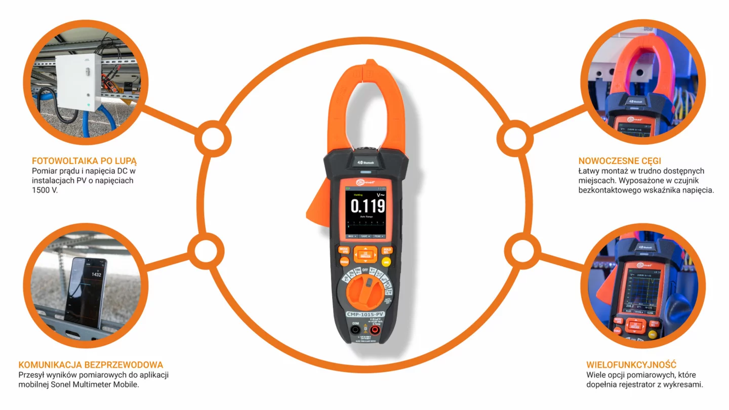 Digital clamp meter for photovoltaic installations CMP-1015-PV-7-thumbnail