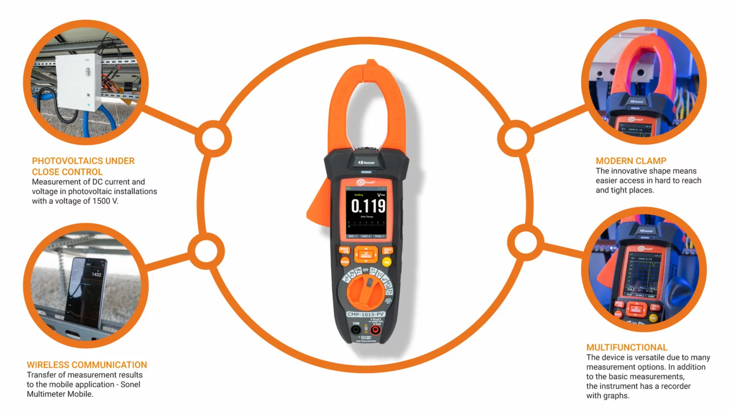Digital clamp meter for photovoltaic installations CMP-1015-PV-6-thumbnail