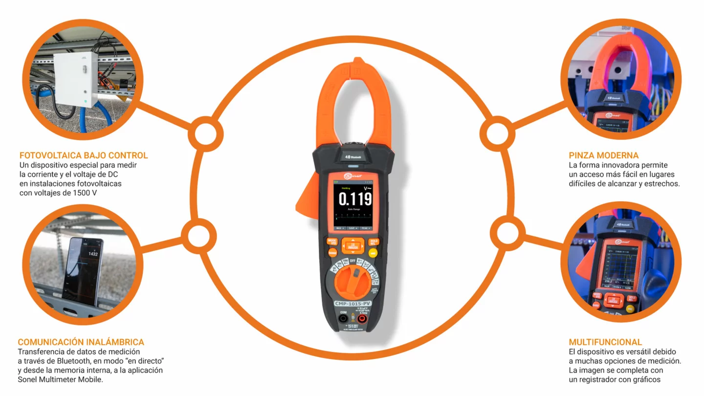 Digital clamp meter for photovoltaic installations CMP-1015-PV-8-thumbnail
