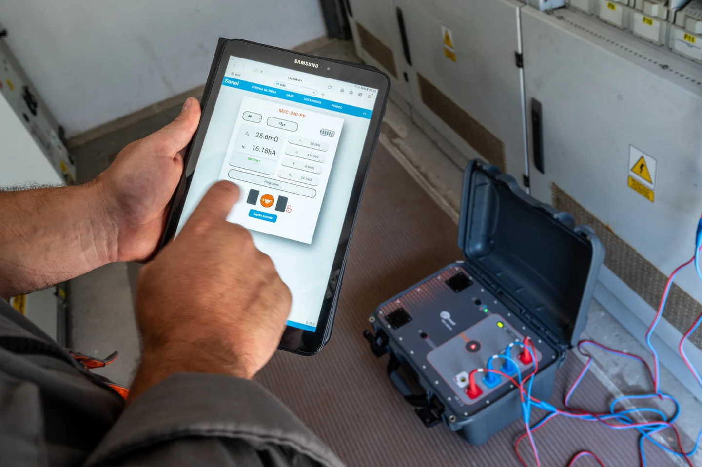 High-current fault loop impedance meter MZC-340-PV-3