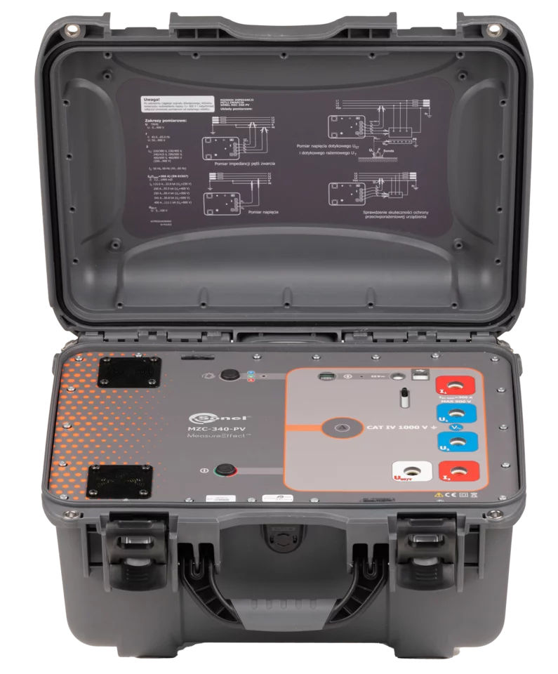 High-current fault loop impedance meter MZC-340-PV-1
