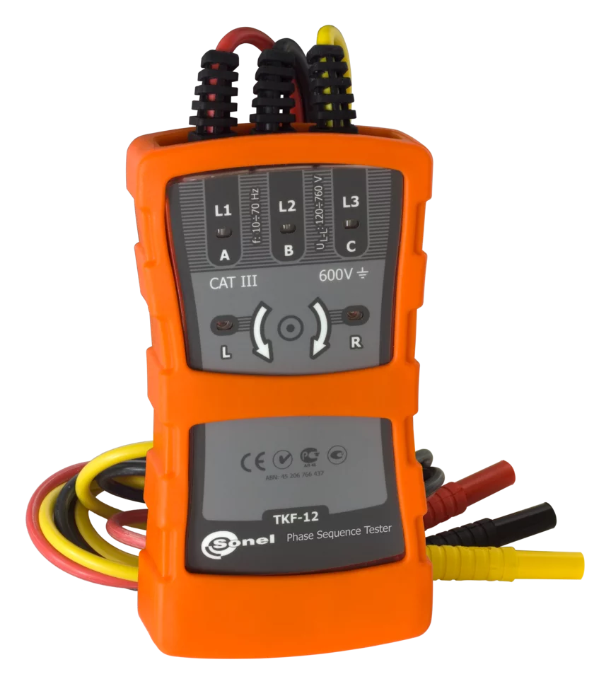 Phase sequence and motor rotation tester Sonel TKF-12 - Highest Quality ...
