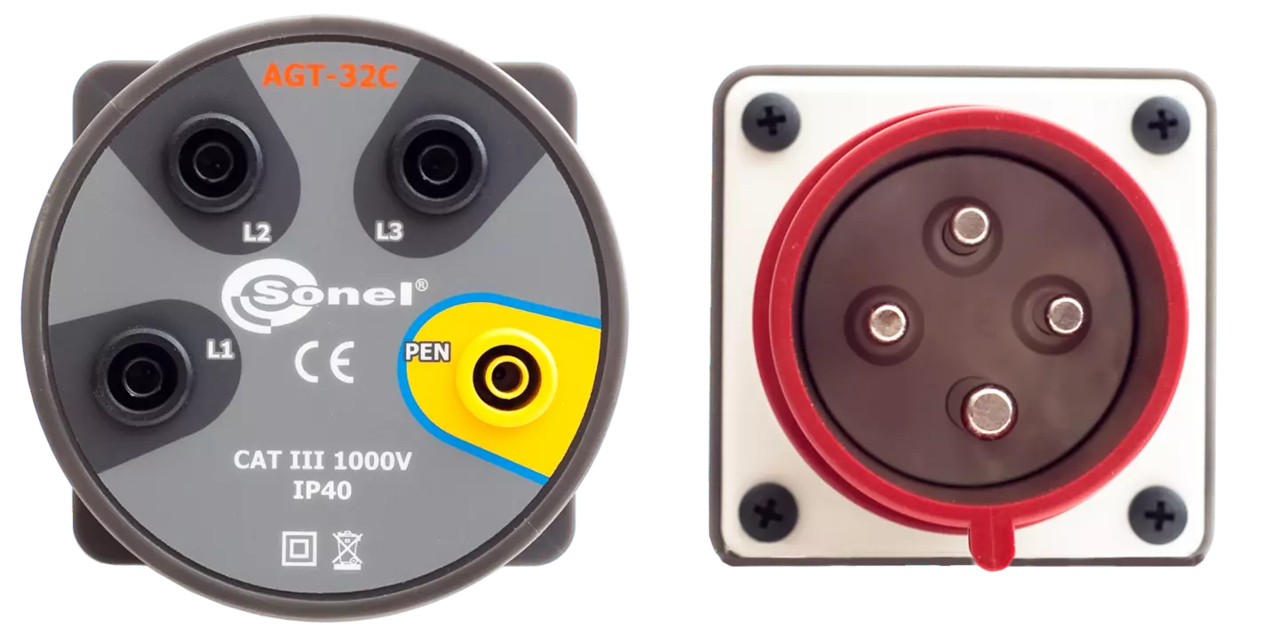 Three-phase socket adapter 32 A (4P) AGT-32C-thumbnail