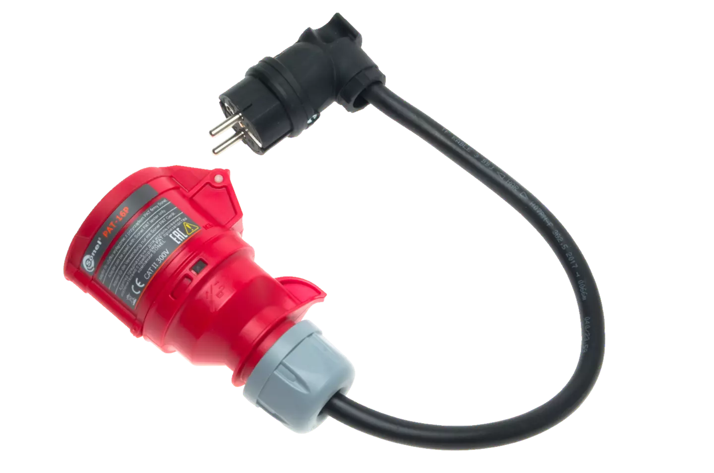 Three-phase socket adapter 16 A for PAT (5P)-thumbnail