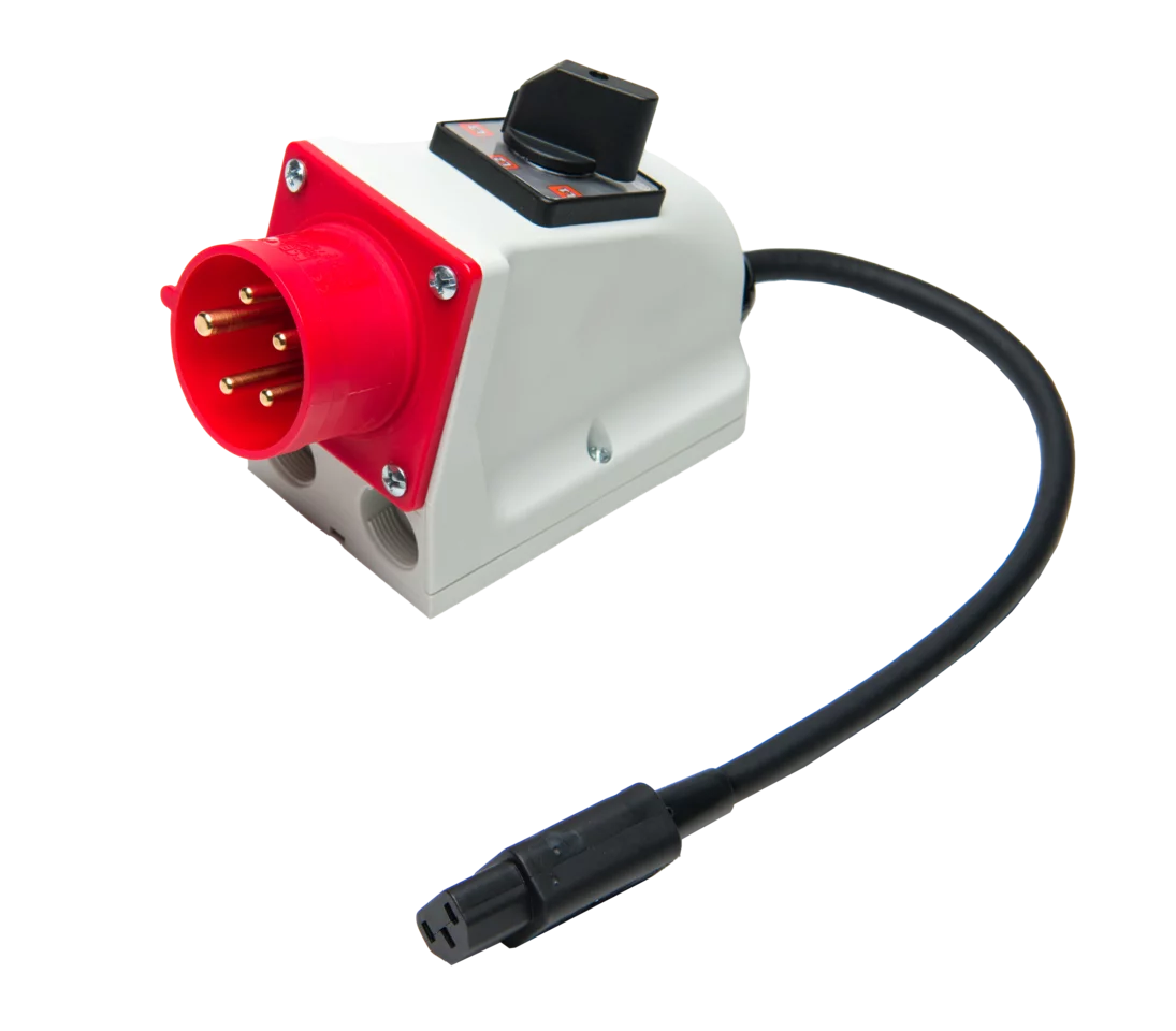 Three-phase socket adapter 16 A for PAT (5P, switchable)-1-thumbnail