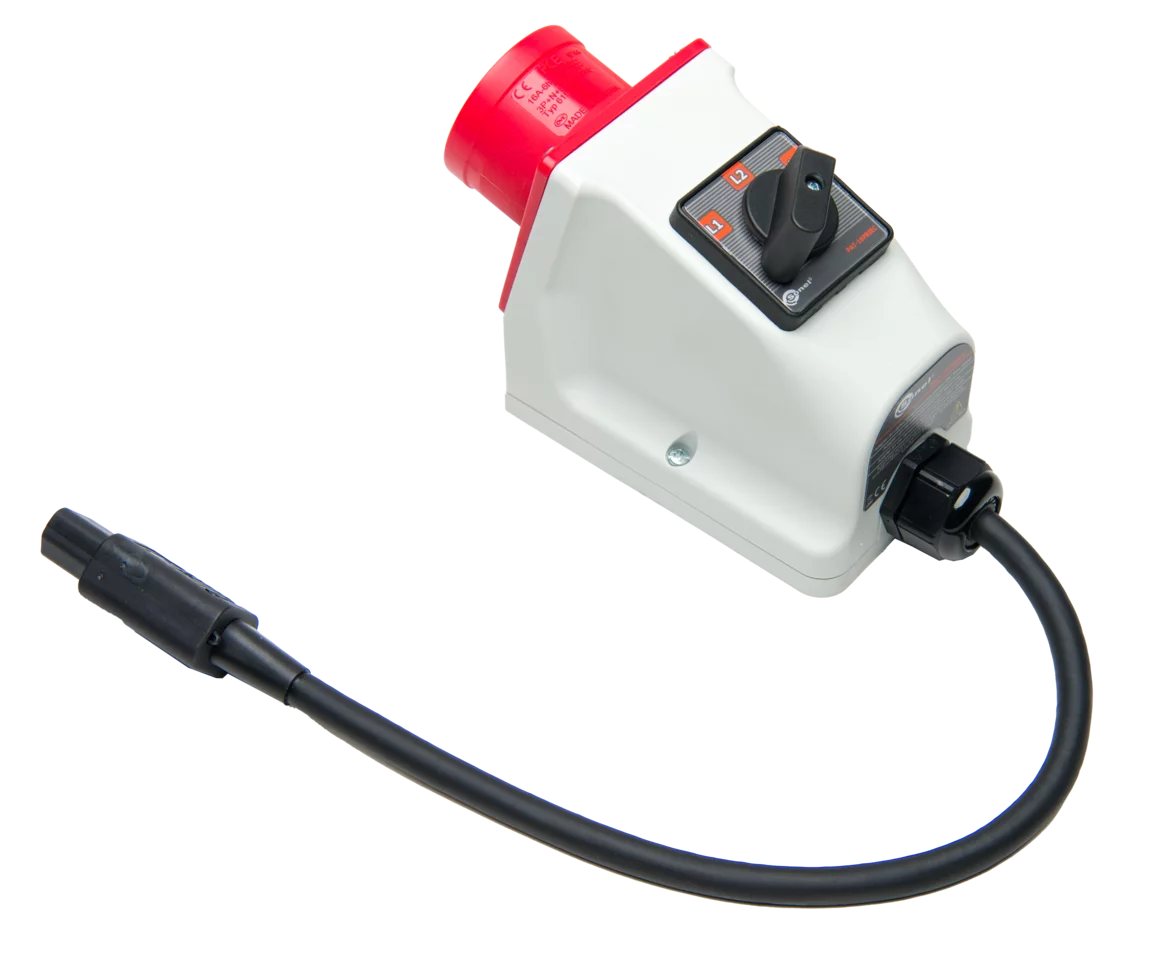 Three-phase socket adapter 16 A for PAT (5P, switchable)-thumbnail